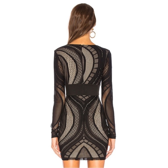 NWT Revolve Superdown Cait Deep V Lace Mini Dress - Picture 2 of 11